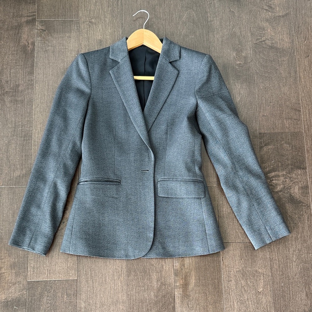 Theory Gabriele Adjunct Charcoal Blazer Size 00